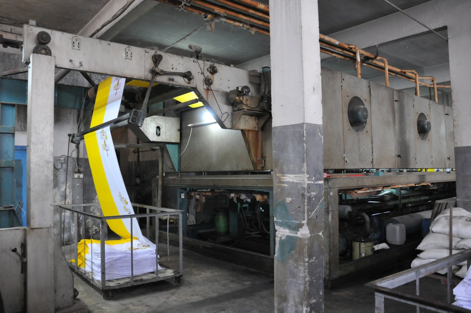 Zimmer, FBU-92, 1973, Flat Bed Printing Machine, 1900mm Width, 8 Colors, 4 Chamber Dryer