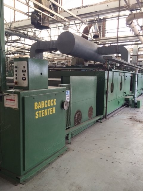 Complete Terry Dyeing & Finishing Plant, Babcock, Franz Muller, Kuster, ATYC, Anglada, Fong