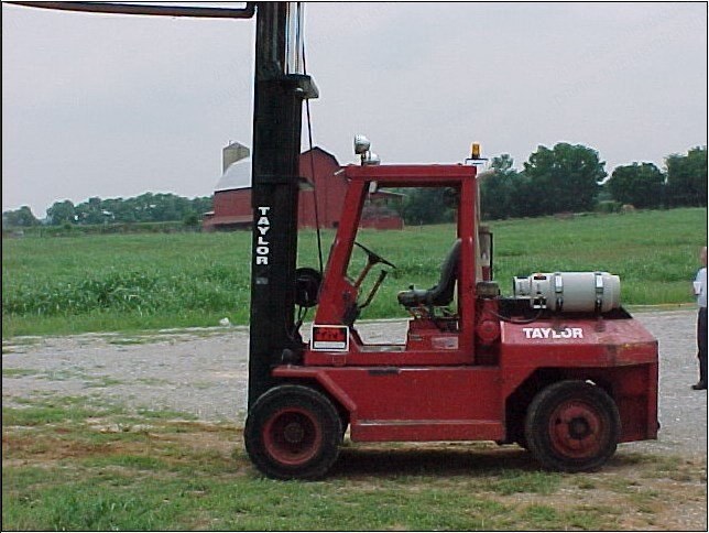 Taylor, TE155S, 1993, 15500 lbs Capacity, LP Gas, 96 inch Forks with Sideshifter