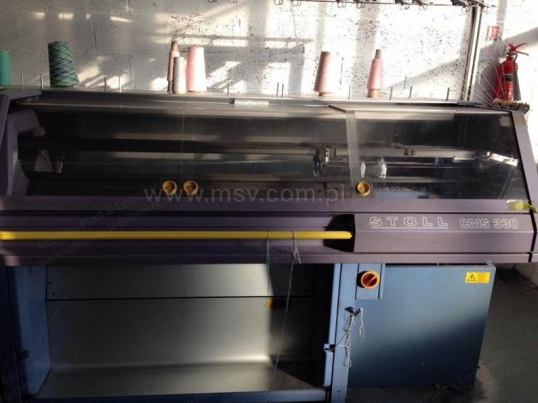 Stoll, CMS 330, 1993, E-7 Gauge, Flat Knitting Machine