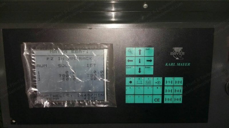 Karl Mayer, HKS 3-M, 2004 to 2006, Complete Warp Knitting Mill, 180 inch Working Width, 28 Gauge, 2000 RPM