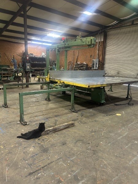 Femco, B40-114 x 125, 1974, Tilt Foam Cutting Machine, 50 Inch Cut Height, 11 Foot 1 Inch Length