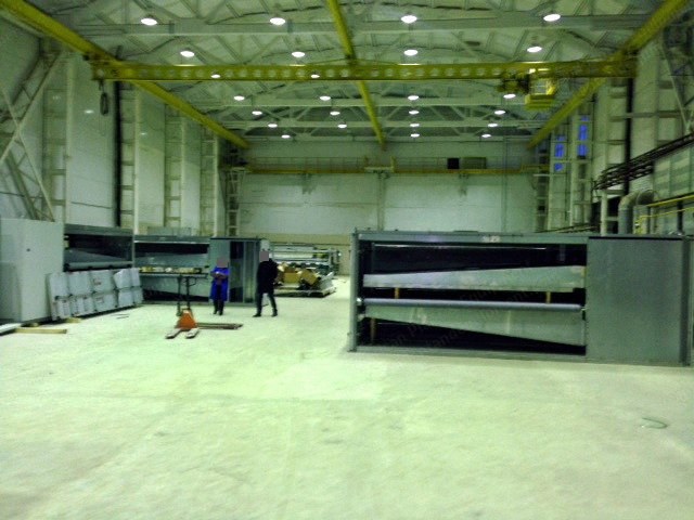 Graute and Schott & Meissner Airlay Production Line, 2012, 3200mm Working Width, 1400 kg/h Capacity