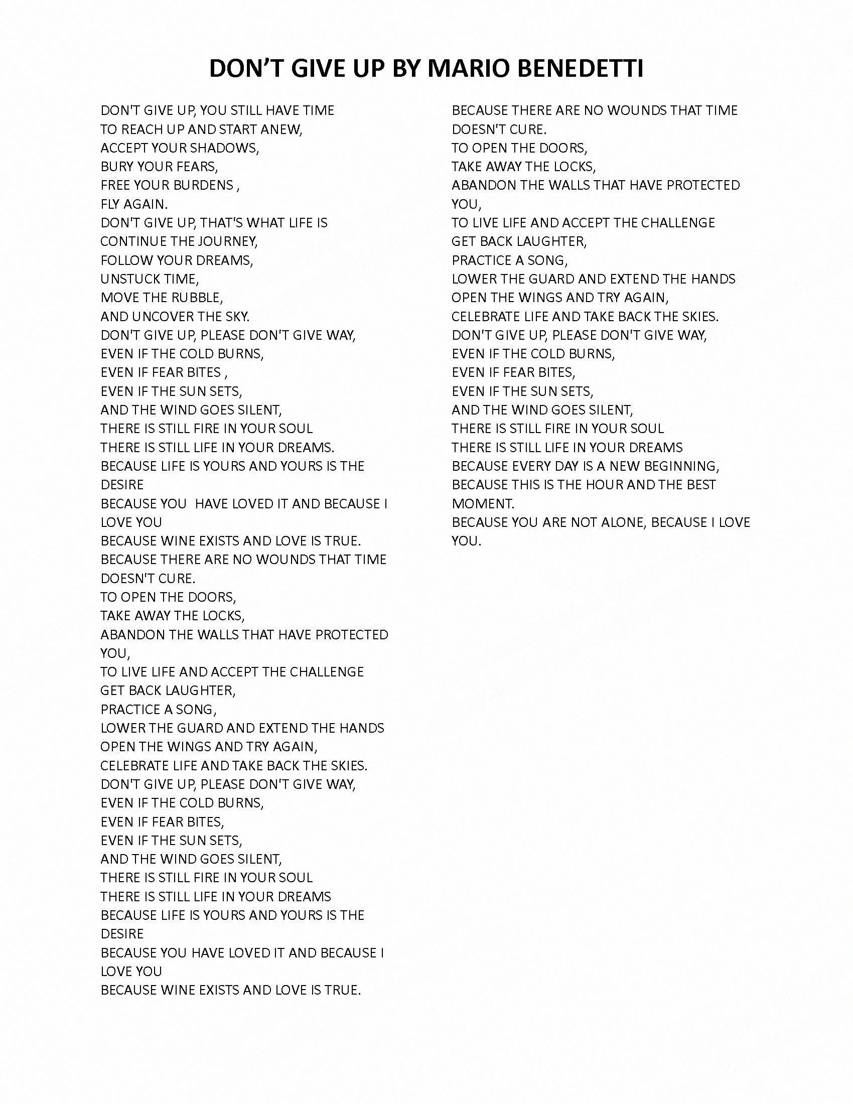 Inspirational Poem Document