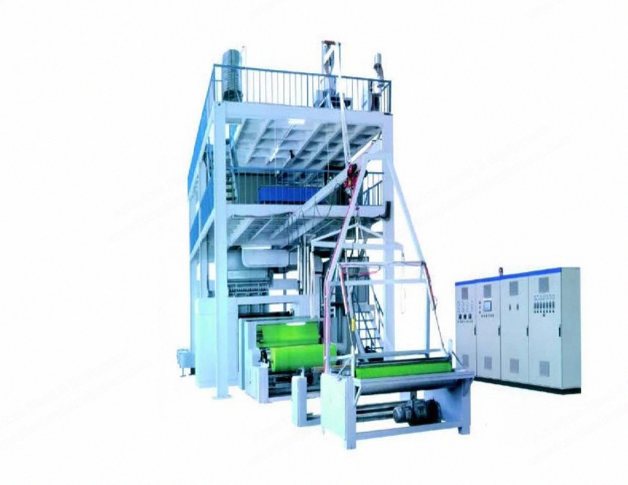 NovaStar, NN110, Spunbonded Nonwoven Production Line, 1600mm Working Width, 4535 kg/24h Max Output