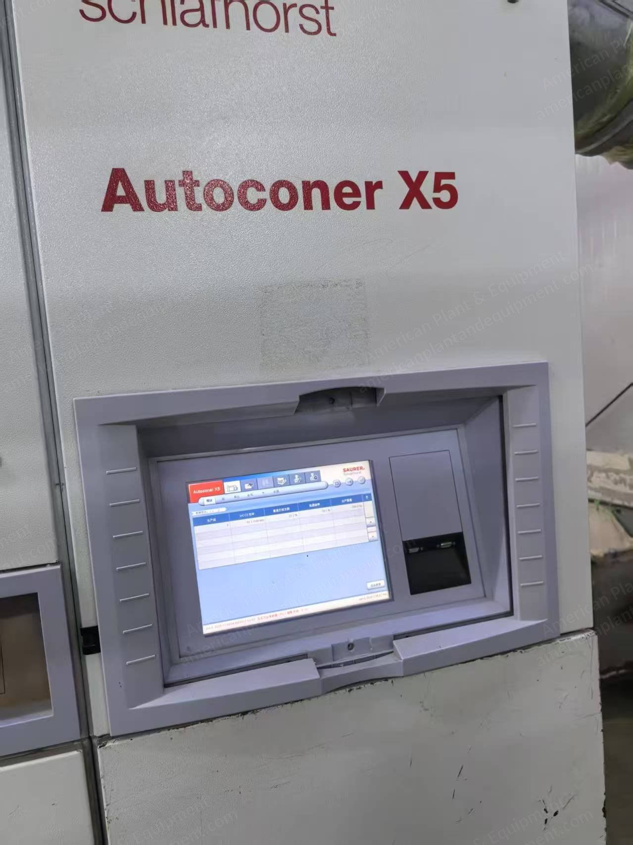 Schlafhorst, Autoconer X5, 2011, 70 Spindles, Uster Quantum 2 Cleaner, 9 Magazine Pocket