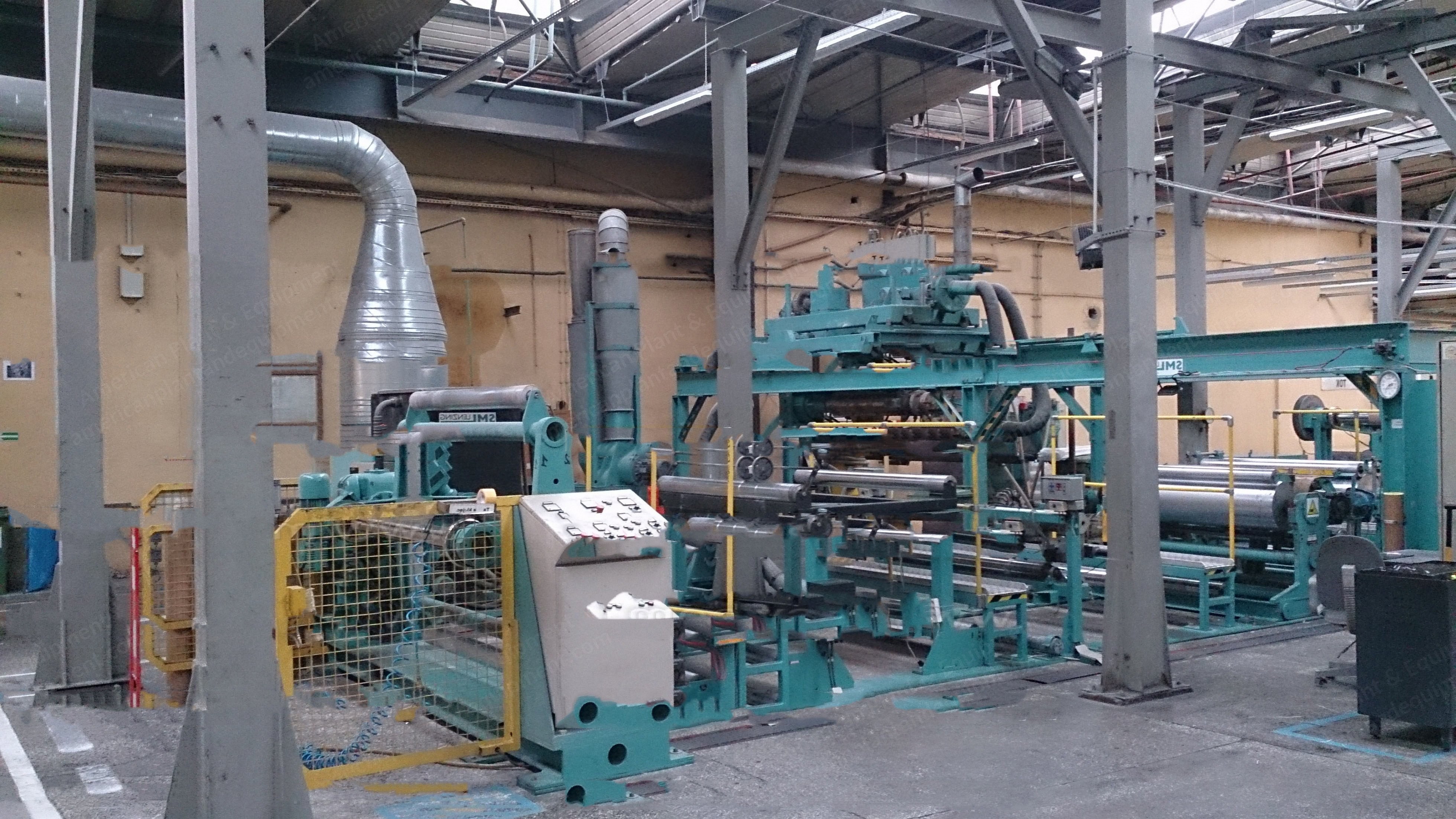 SML Lenzing Coating Line, 2002, Working Width 1500mm, Line Speed 60 m/min