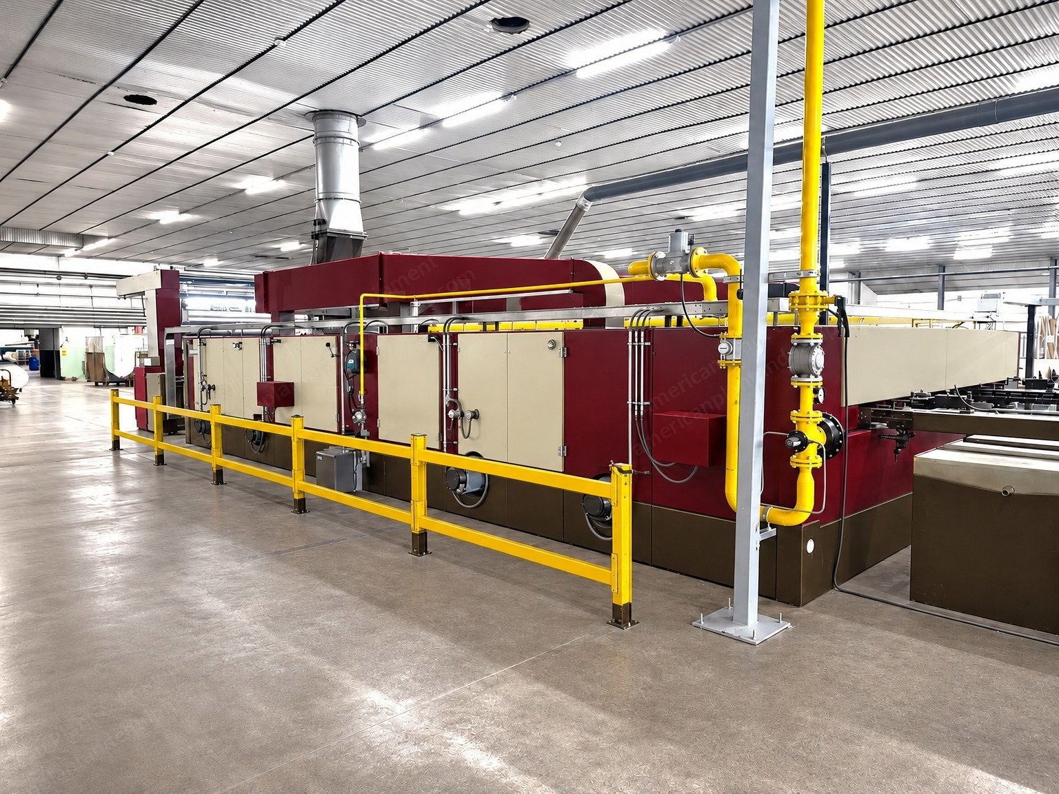 Icomatex, Horizontal, 2014, Stenter for Knitted Fabrics, 3200mm Working Width, 3 Chambers, Gas Heated