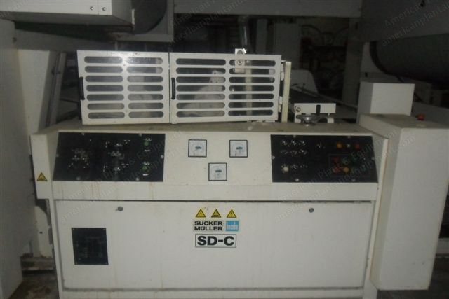 Sucker Muller, Hacoba Sizing ZS 12, 1997, 2200mm Working Width, 12 Drums, Mahlo Control