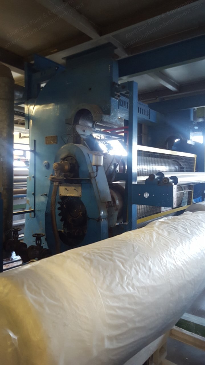 Ramisch/Kleinewefers Calender, 1978, 2200mm Roller Width, 2000mm Working Width, 2 Rollers, Thermal Oil Heated