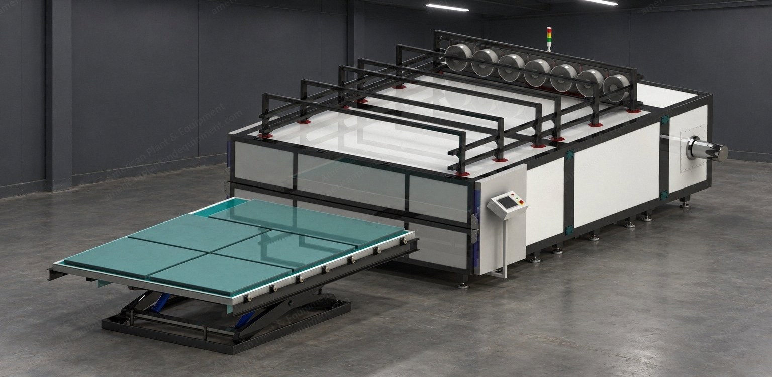 NovaStar, MS566, Vacuum Glass Laminating Furnace, New, Double Chamber, 3,700 x 2,800 mm (146 x 110 in) Max Glass Size, 4 Vacuum Bags, 81 kW
