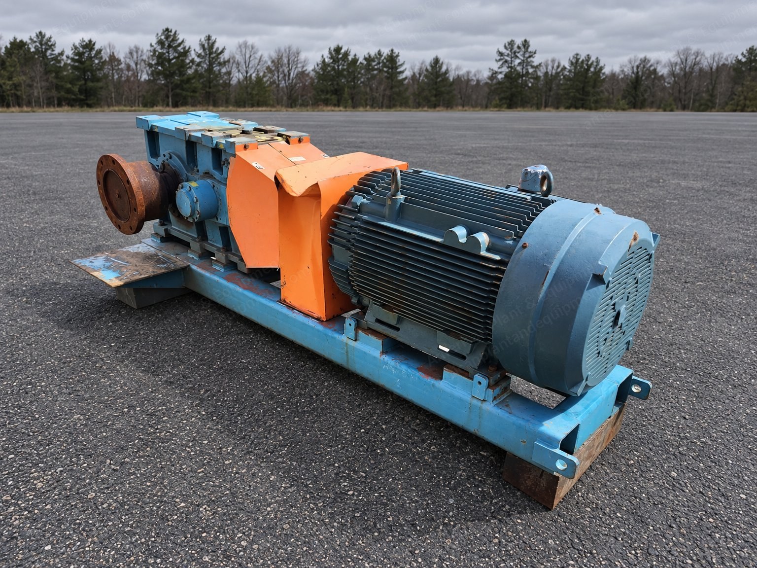 Baldor-Reliance, 250 HP Motor and Hansen Gearbox Drive Package, 2015, 1,785 RPM, 460 V, 60 Hz, Ratio 18.843, 427 HP Gearbox, Common Base Frame