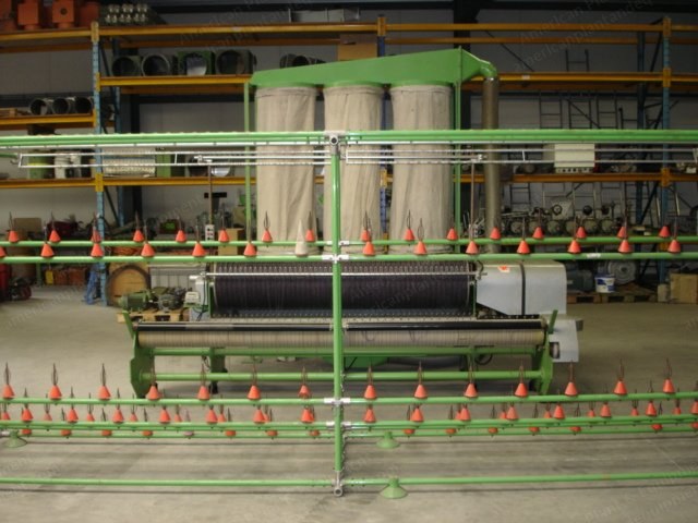 Tessilmecanico and Komach Yarn Raising Machines, 1995, 50 Ends, 8 Heads