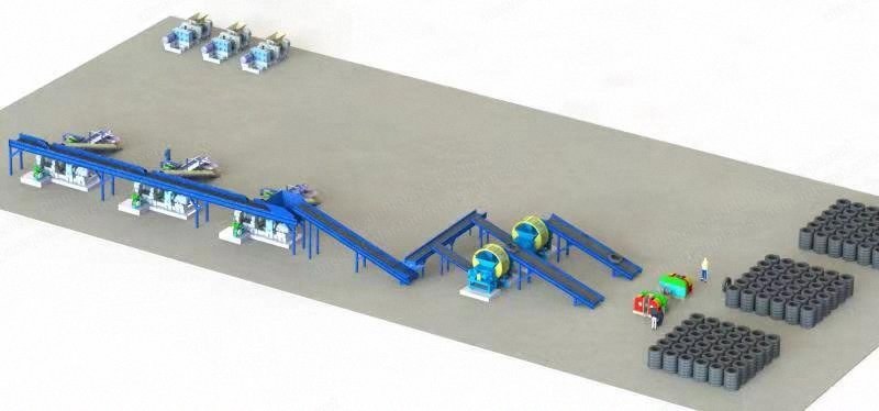 NovaStar, RL116, Tire Recycling Line