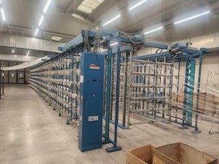 Benninger Creel, 1998, 600 Bobbins, 350mm Gauge, Automatic Tension Control