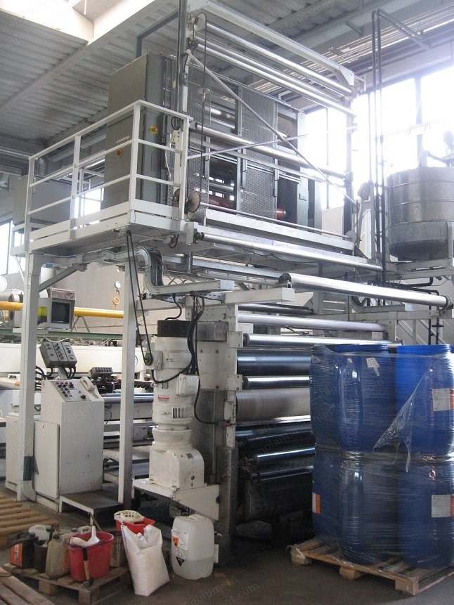 Babcock, Drying and Thermofixing Line, 1990, 2300mm Working Width, 7 Chambers, Gas Heated