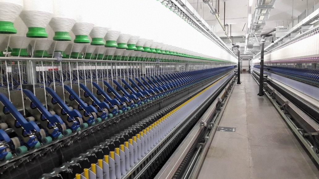Zinser, 351, 2014, Ring Spinning Frames Linked to Schlafhorst Autoconer X5 Winder, 1252 Spindles, 42mm Ring Diameter, 70mm Gauge