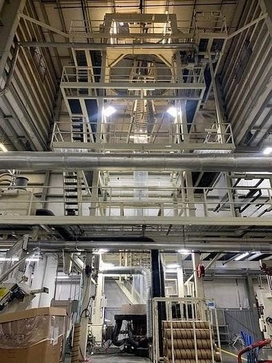 Gloucester, 84" Monolayer Blown Film Line, 2000, 17.5" Die, Model 1013 Winders