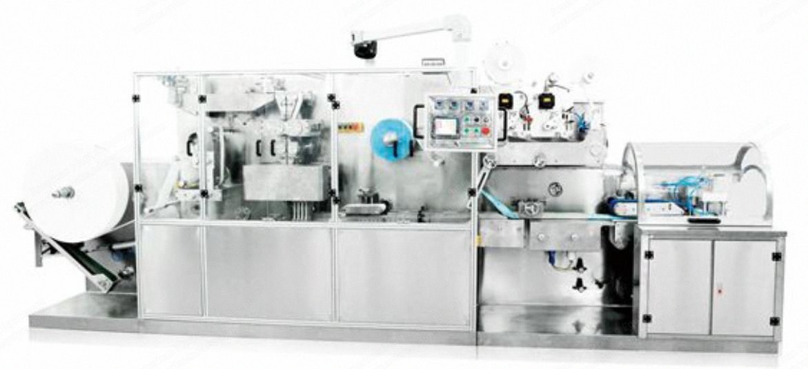NovaStar, WP158, Full-Automatic Wet Tissue Folding and Packing Machine, 30 packs/min, 20 kW