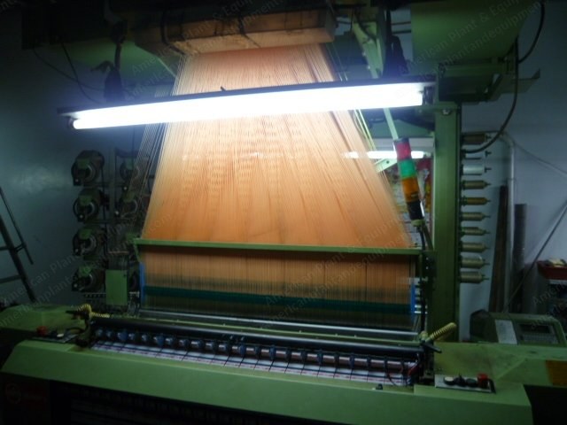 Muller, MBJ3, 1997, Jacquard SPE 1536/864 Hooks, 7 Repeats of 15cm, 12 Colors, Taffeta Weaving