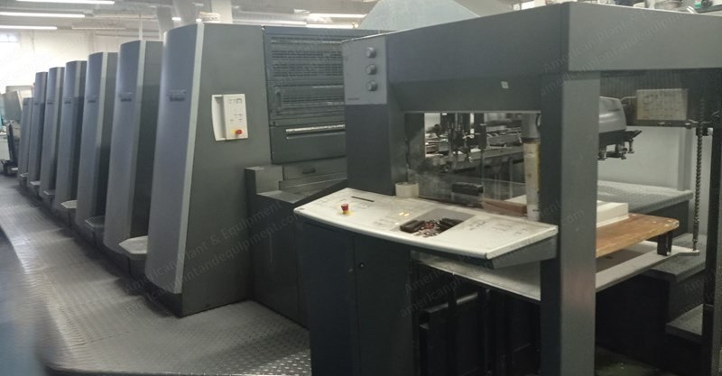 Heidelberg, CD 74-6+LX, 2008, 600x740mm, 6 Colors, Anilox Coater