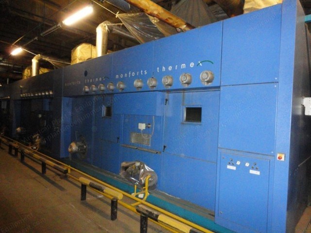 Monforts, Continuous Dyeing Range, 2004, 1800mm Working Width, 5 to 100 m/min, 1950 kW