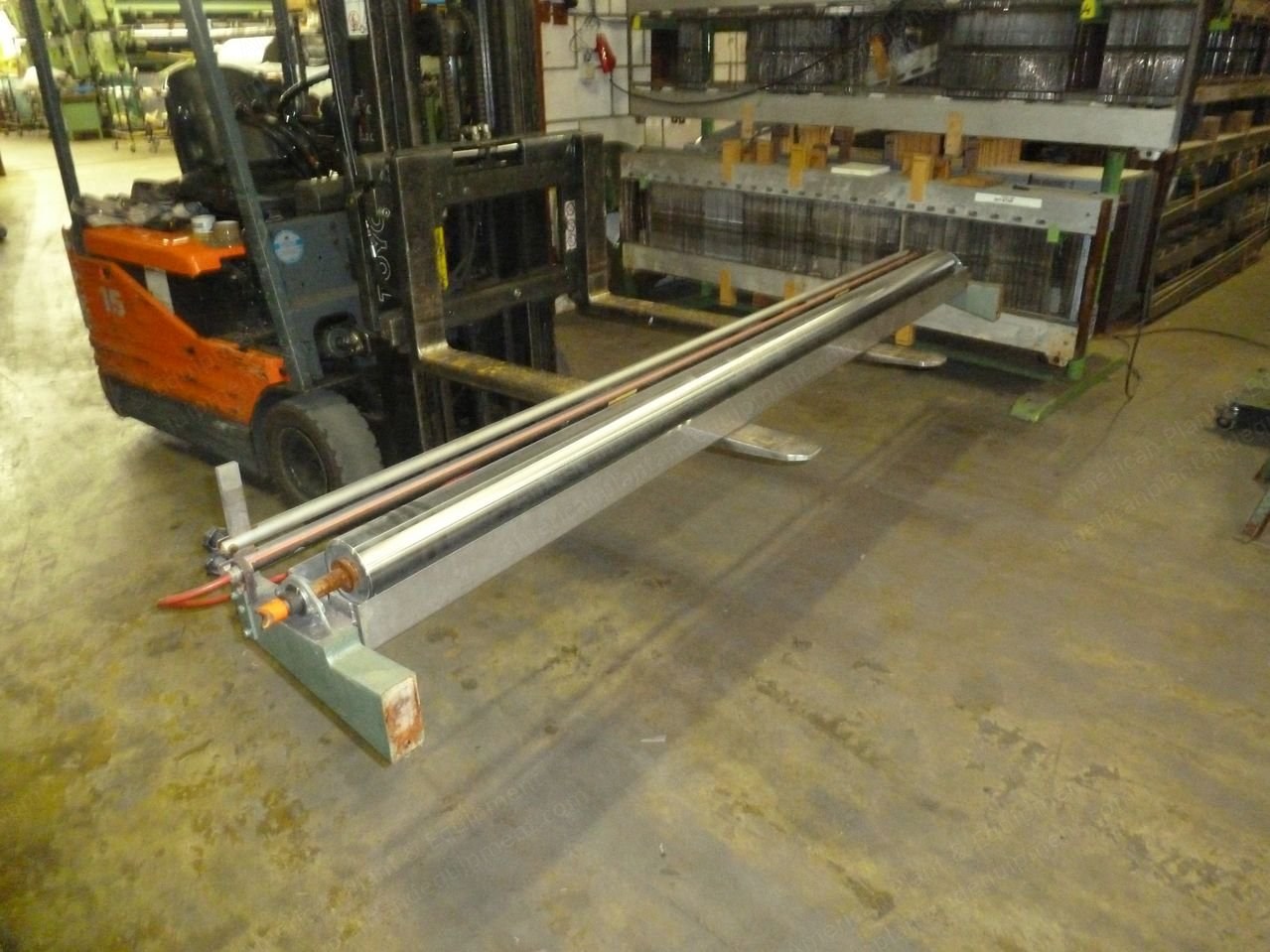 Hacoba Waxing Device for Warper, 2350mm, Motorized Kissing Roller