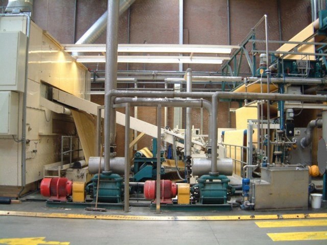 Fleissner, Drum Dryer, 1995, 5250mm Working Width, 2.6m Drum Diameter, Gas Heated