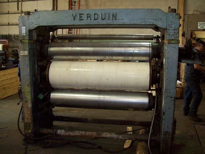 Verduin, 3 Roll Calender, 1498mm Width, 15 Ton, 3 Roll Steel/Nylon/Steel