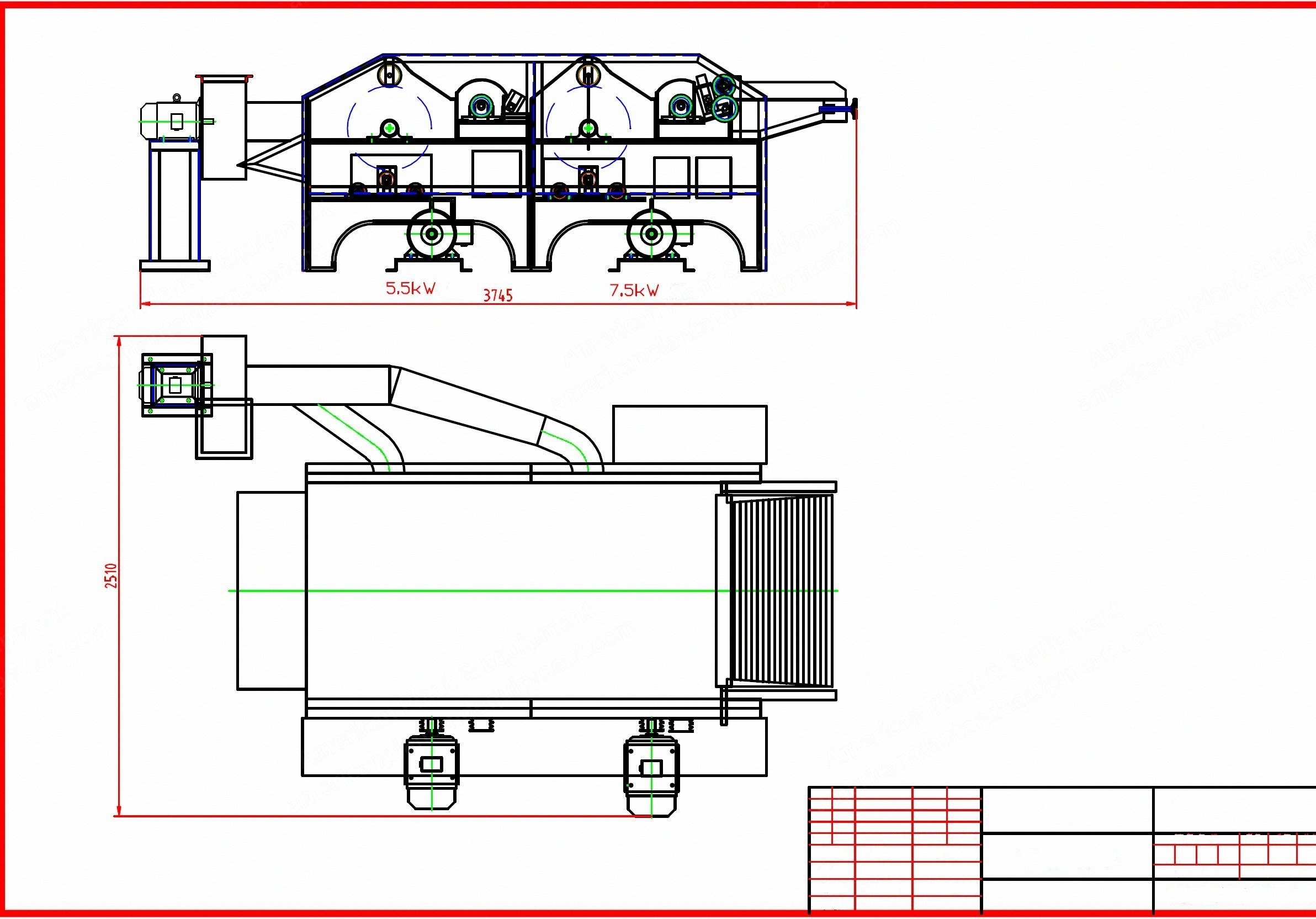 NovaStar, RS127, Rag Tearing Machine, 50kg/h Capacity, 9.5kw, 250mm Roller