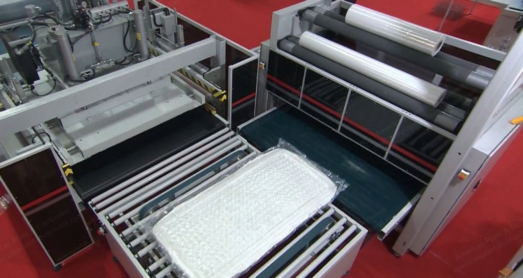 NovaStar, Fully Automatic Mattress Production Line, with Conveyor System, Tape Edges, Compression and Roll Packing