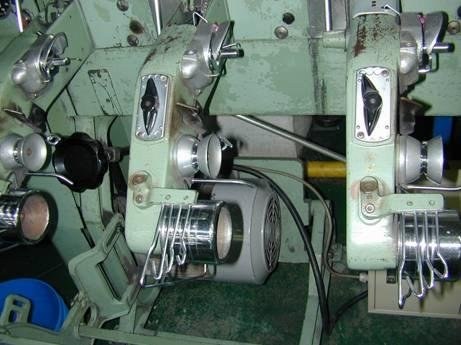 Murata, 601, 1979, Hank to Cone Winder, 40 Drums, Cylindrical Traverse System