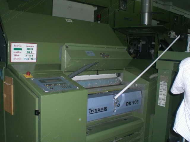 Trutzschler, DK903, 2002, Can Size 40" x 48", with Auto Can Changer, Conti-Feed Control Panel