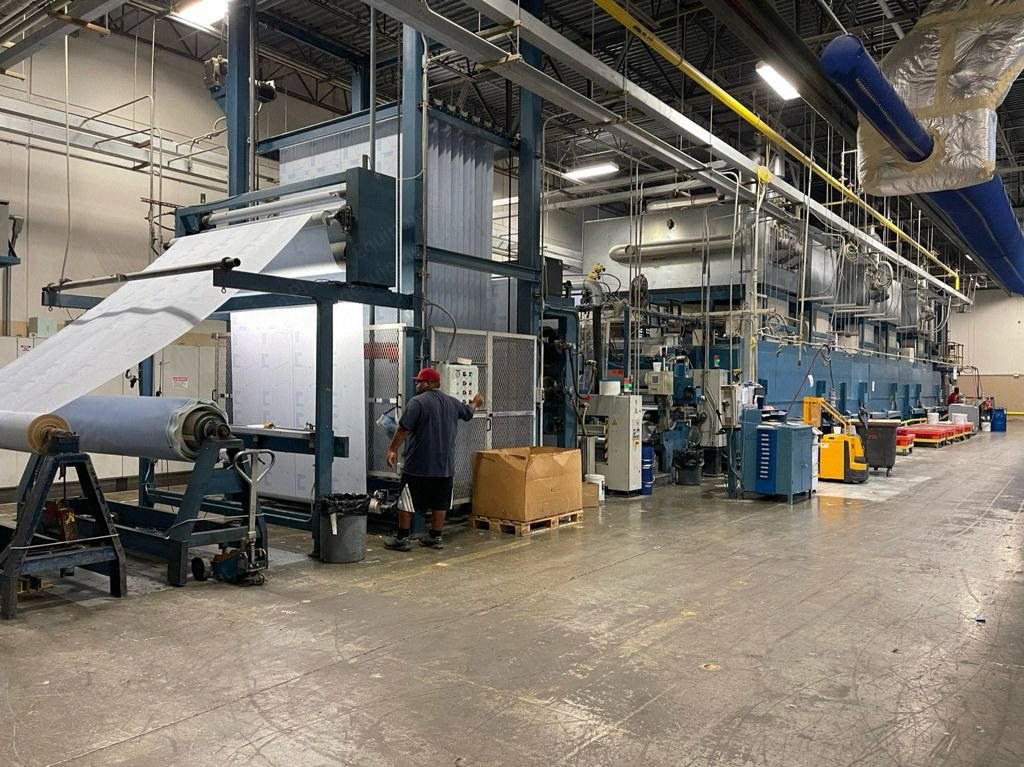 Menzel, Coating Range, 2005, 2600mm Working Width, 35 m/min, 10 Heat Sections