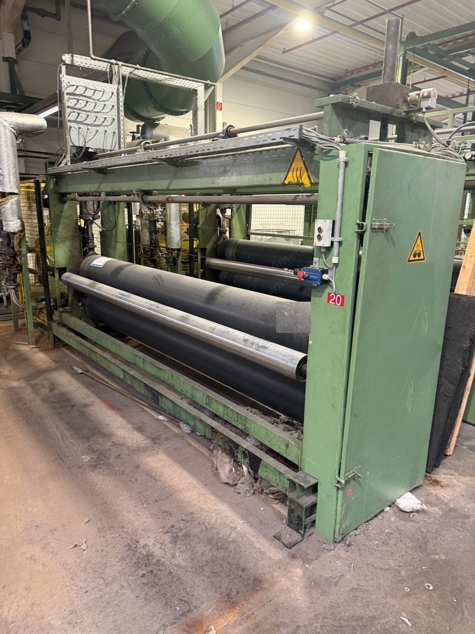 Mohr Double Cylinder Thermobonding Calenders, 3800mm, 1990s