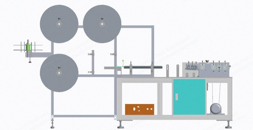 NovaStar, N95 Face Mask Forming, Welding and Cutting Machine, 60 pcs/min, 3300x1200x2000mm