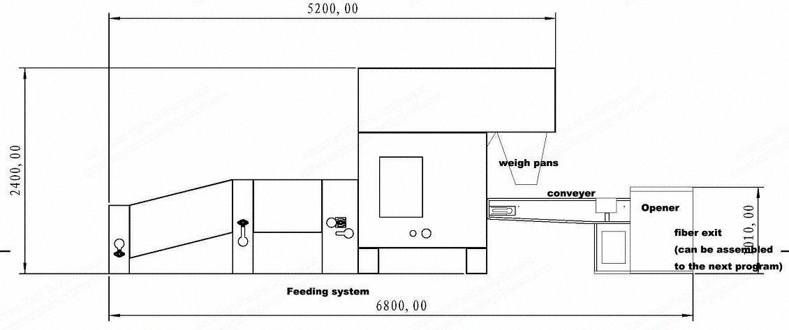 NovaStar, CD105, Fiber Feeding Unit, 5200x1010x2400mm, 5 kW
