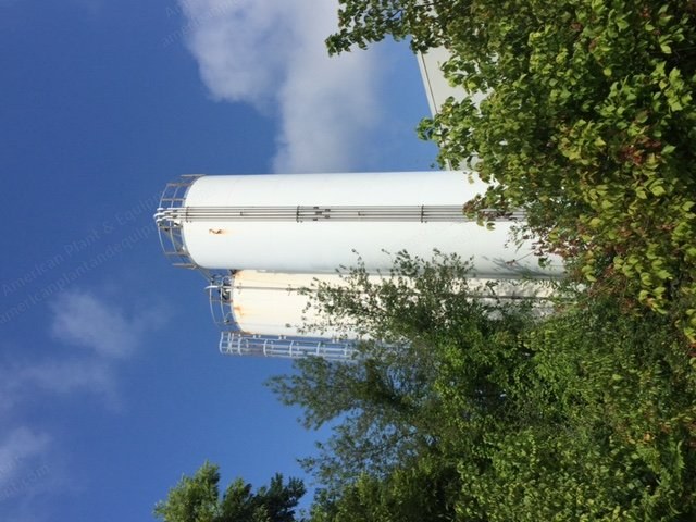 Carbon Steel Welded Silos, 11' 11" ID x 60' Eave Height, 60 Degree Hopper