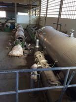 Indsteel, Autoclave, 1988, Horizontal Beam Dyeing Machine, 3 Beams Capacity, 2000mm Width, with Roller, Unroller, Crane