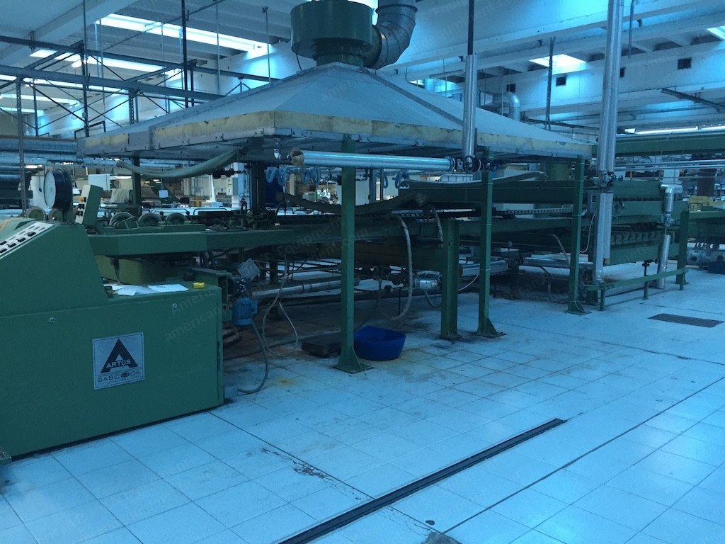 Babcock Tentering Machine, 1999, 3000mm Working Width, 4 Chambers, Horizontal Pin Chain