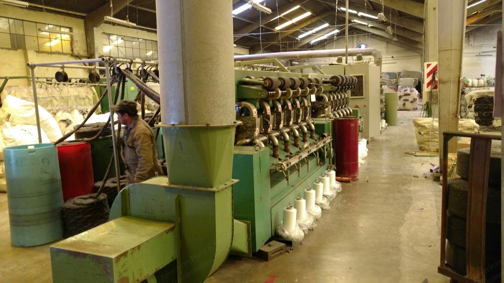 Dref, 2/86 FT, 1988, Friction Spinning Machine, 12 Spinning Positions, 250 m/min