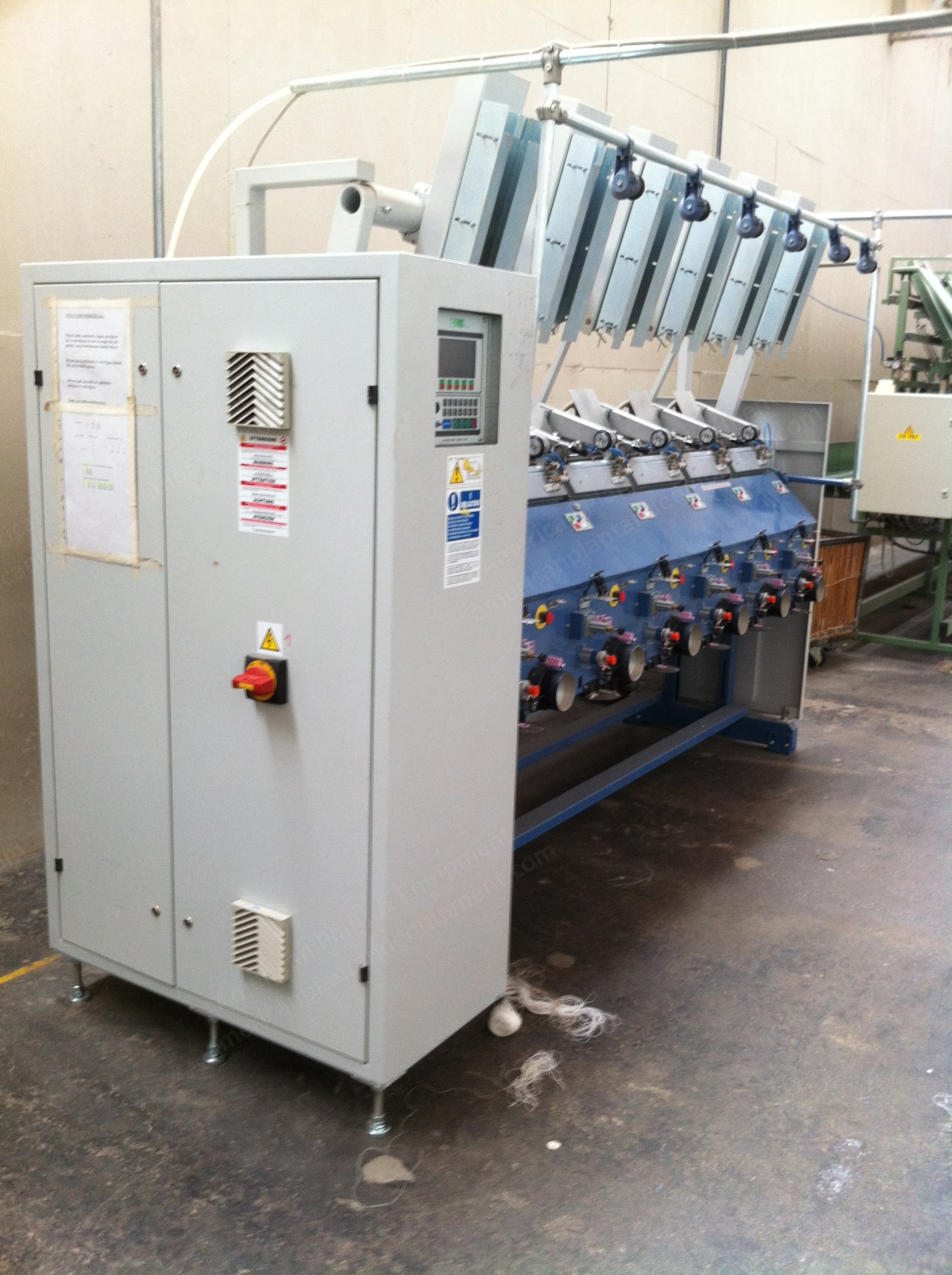 Fadis, Syncro FC FT, 2006, Precision Winder, 6 Spindles, 6 Inches Conical Bobbins, with Doffer