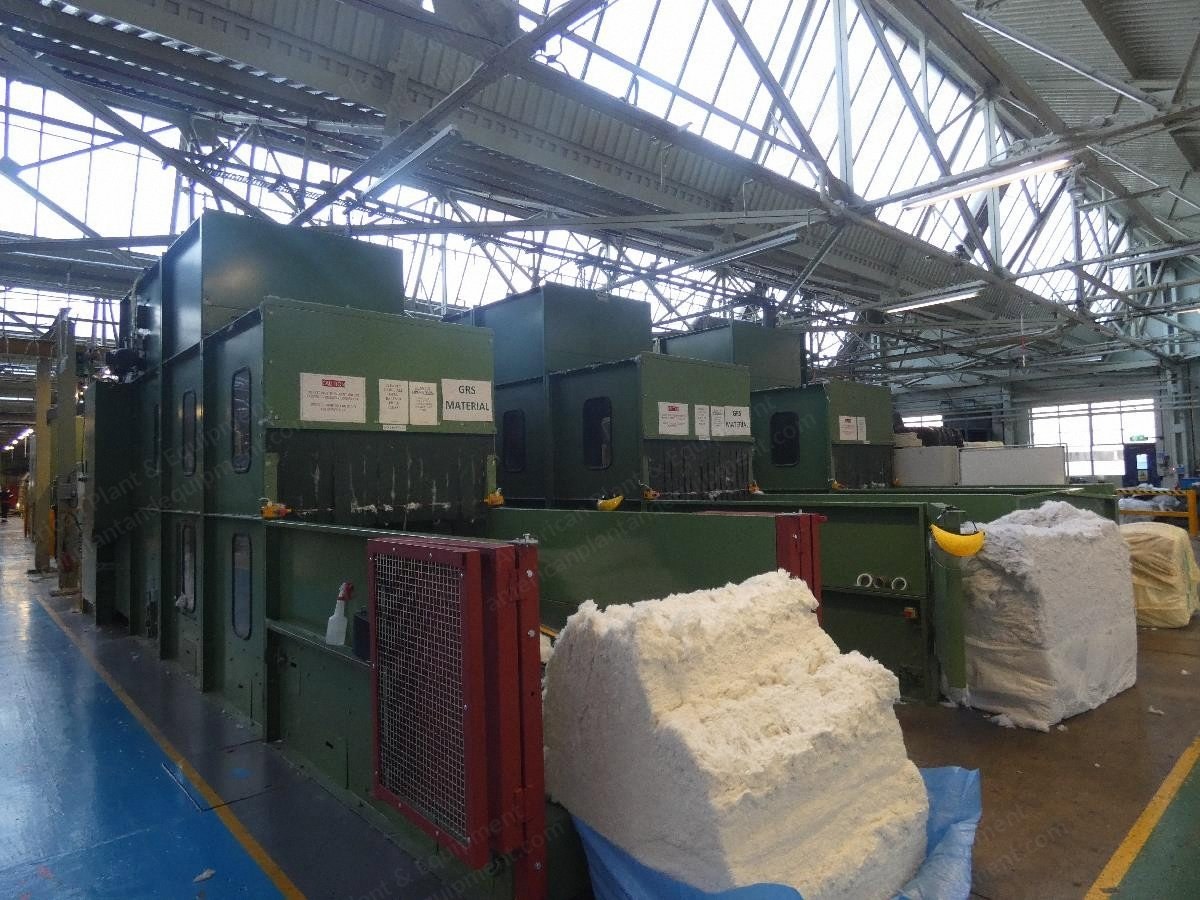 Masias, Asselin, Karl Mayer Nonwoven Needlepunch Line, 1995, 4000mm Working Width, 400 kg/hr Capacity