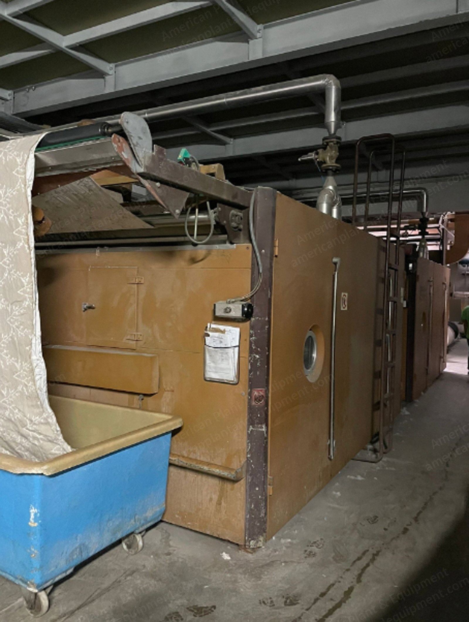 Duplex Turbang, Compact Rotor Tumble Dryer, 1999, 3200mm Working Width, 2 Fields, Steam Heated