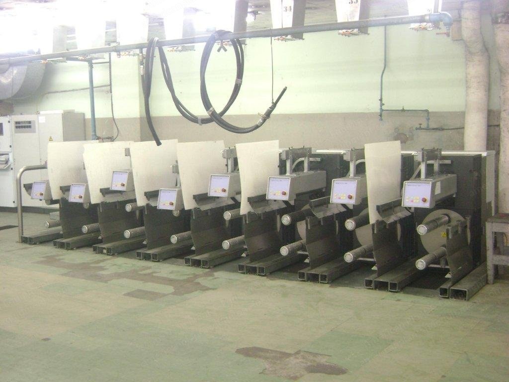 Barmag, ASW604, 1998, 4500 m/min, 4 Cops per Position, 420mm Bobbin Diameter, 120mm Traverse