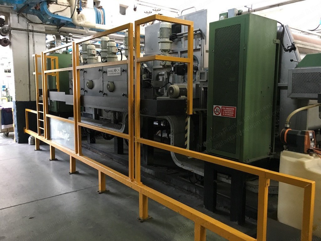 Babcock, Traflotex, 1998, Washing Line with Drum Units, Working Width 2200mm