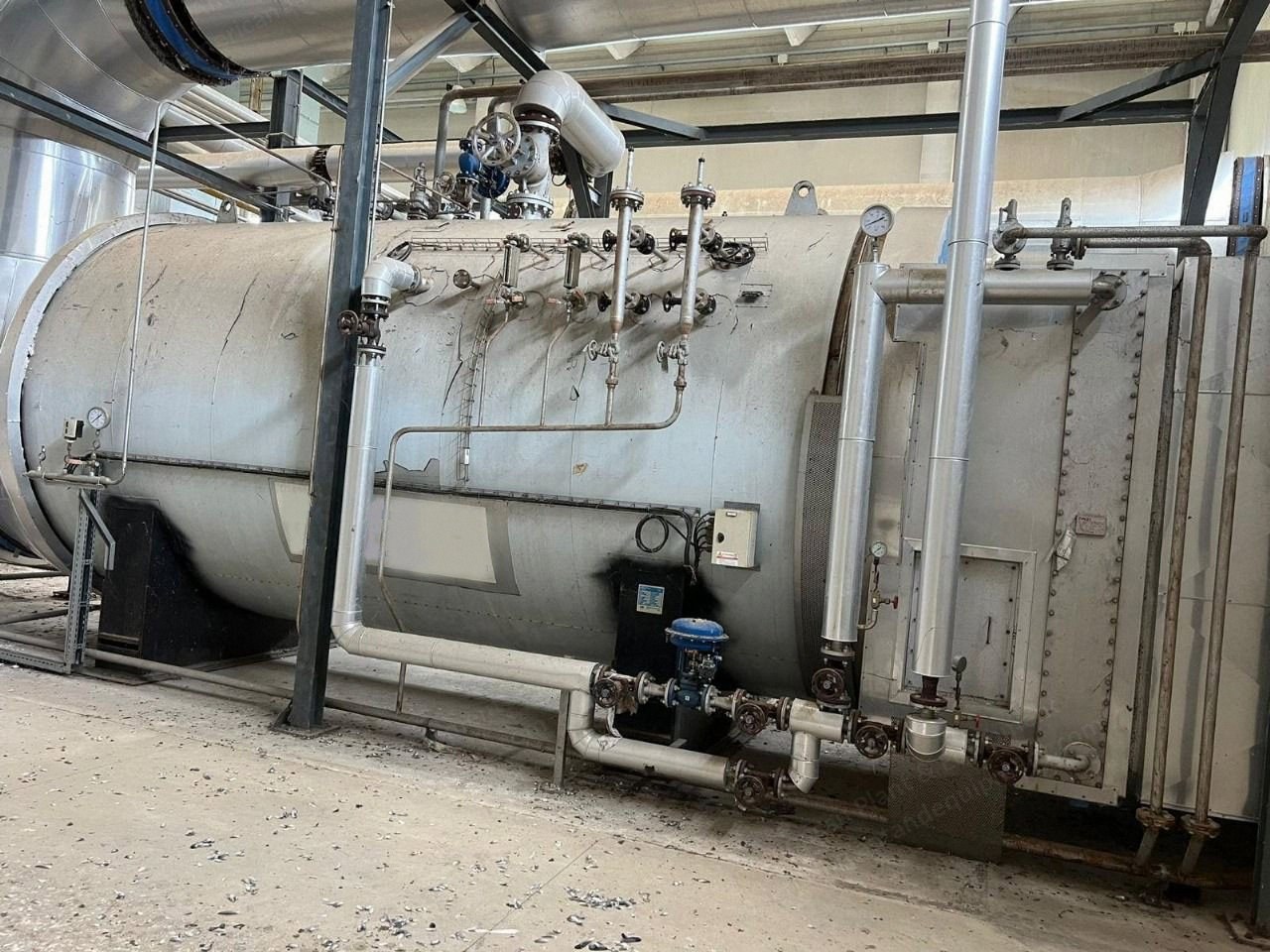 Babcock Wanson, REC 13000, 2005, Cogeneration Turbo Gas Plant, 13000 kg/h Boiler, 2x 4 MW Turbines, 50 Hz