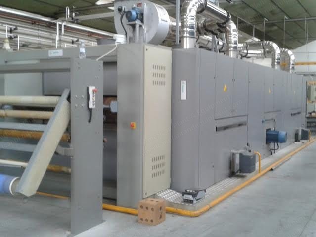 Unitech Coating Line, 2006, 1800mm Working Width, 3 Chambers, Gas Heated
