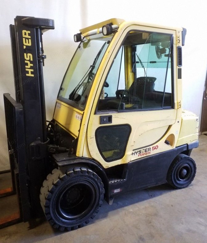 Hyster, H50FT, 2012, 5000 lbs Capacity, Triple Stage Mast, Diesel