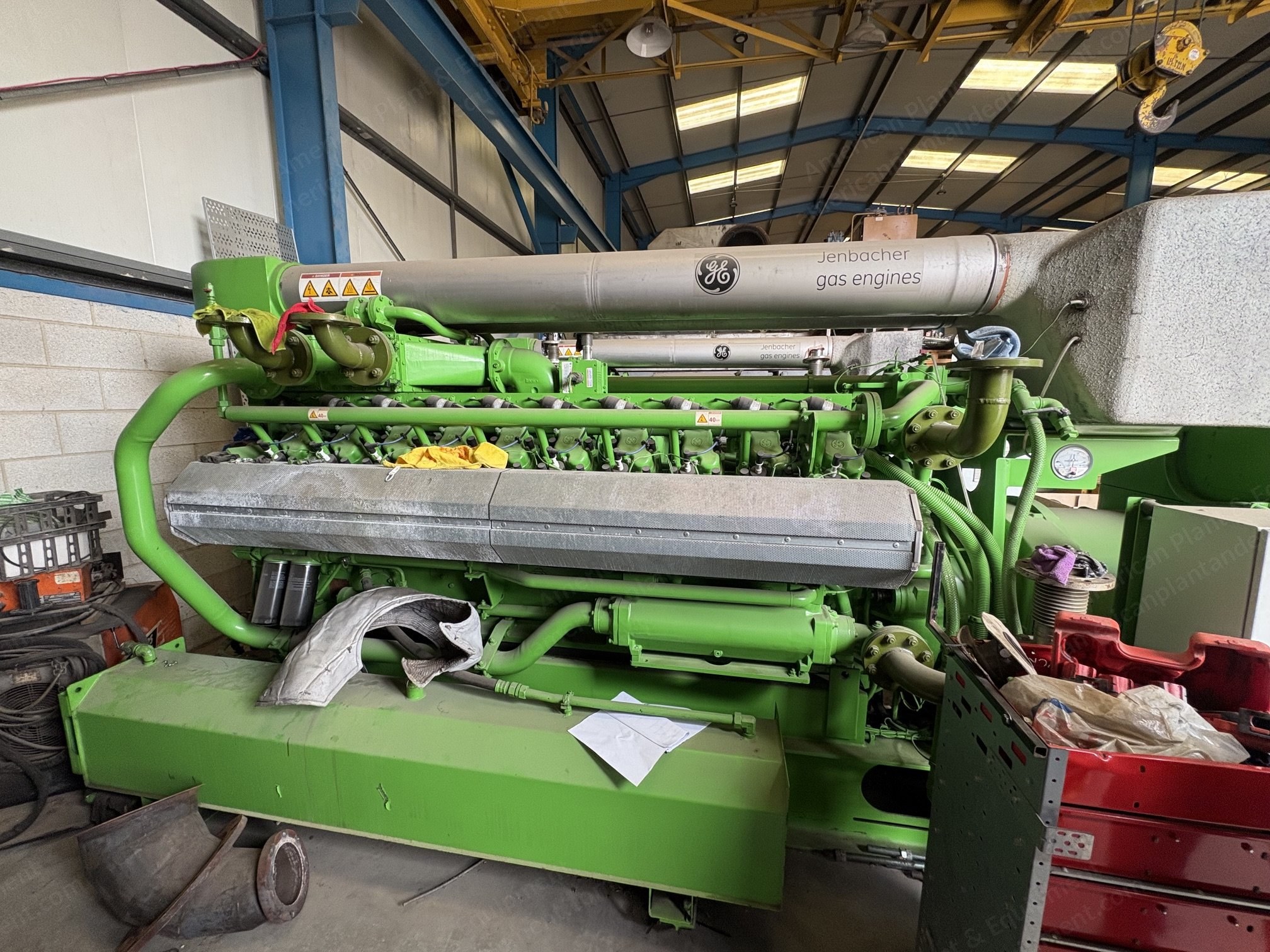 Jenbacher, J320, Gas Engine Generator Set, Low BTU Biogas, Under 1,000 Running Hours, 50 Hz, 415 V